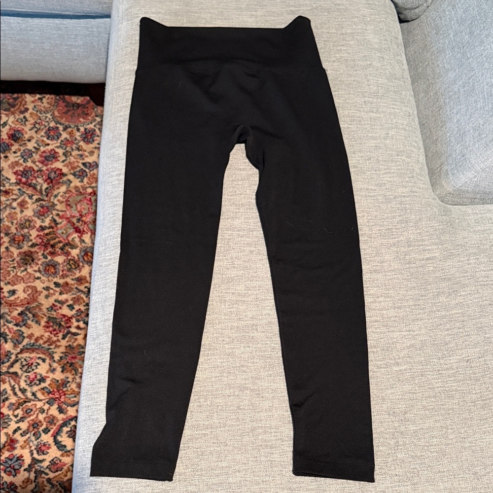 Black High-Waist Women’s Leggings — fleece lined